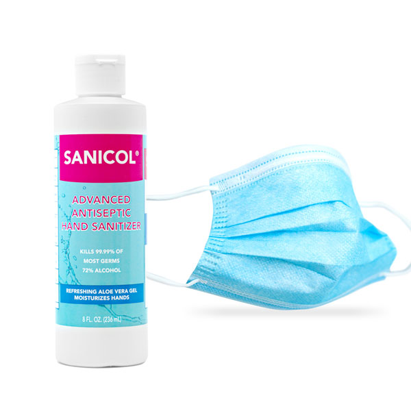 Sanicol - Hand Sanitizer - Free 3 Play Mask - Harvey Prince Organics - USA